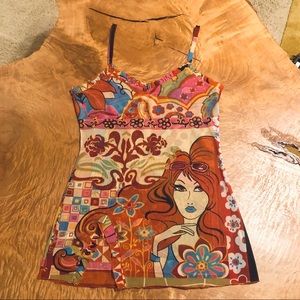 Vintage Y2K Mesh Tank Top Cami